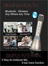 100% Genuine Tuxun K068 Portable Karaoke Wireless Bluetooth Microphone Speaker