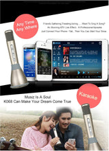 100% Genuine Tuxun K068 Portable Karaoke Wireless Bluetooth Microphone Speaker