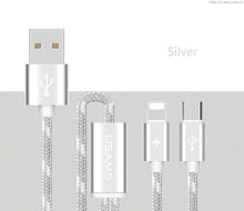 USAMS U-Knit Series Lightning & Micro USB 2in1 Braided Cable (BUY 1 GET 1 FREE NOW)