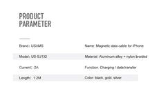 US-SJ133 MicroUSB Magnetic cable U-Link Series Black (BUY 1 GET 1 FREE NOW)