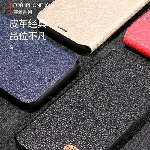 USAMS Duke Series Leather PU Book Type Case For iPhone X (BUY 1 GET 1 FREE NOW)
