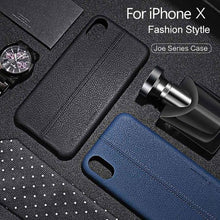 USAMS Joe Series Leather PU Business Style Back Case For iPhone X (BUY 1 GET 1 FREE NOW)