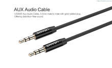 USAMS 3.5mm Black Aux Gold Plated Audio Cable (BUY 1 GET 1 FREE NOW)